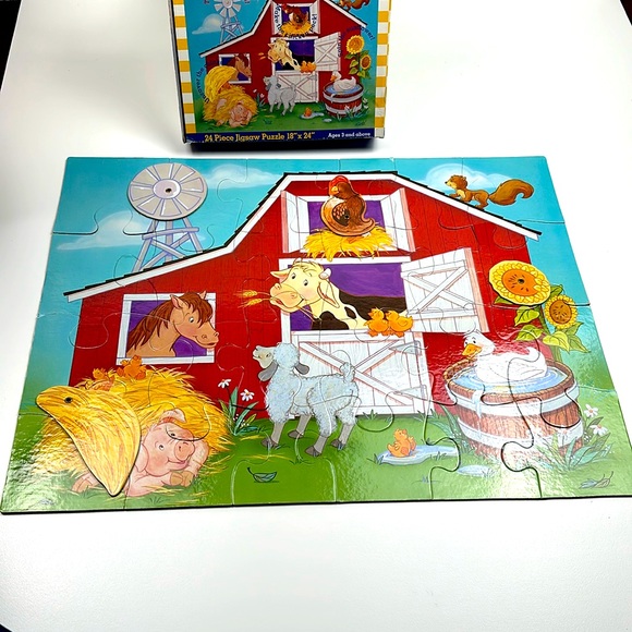 Make ‘em Move Barnyard Friends jigsaw floor puzzle - Picture 4 of 9